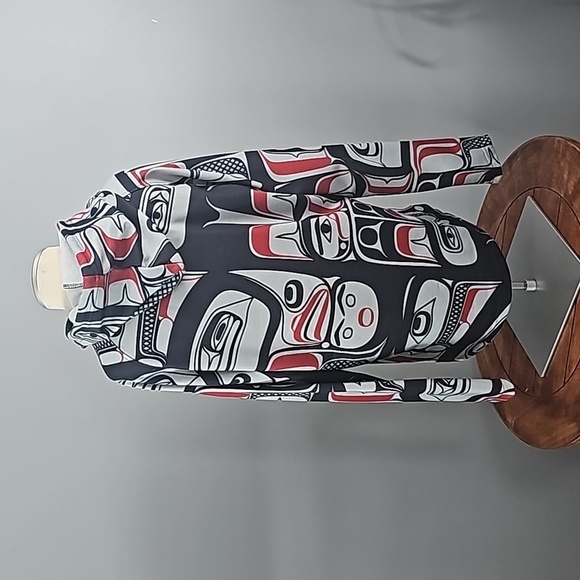 Native Northwest Haida Eagle Vision  Pullover Hoodie - Picture 3 of 7
